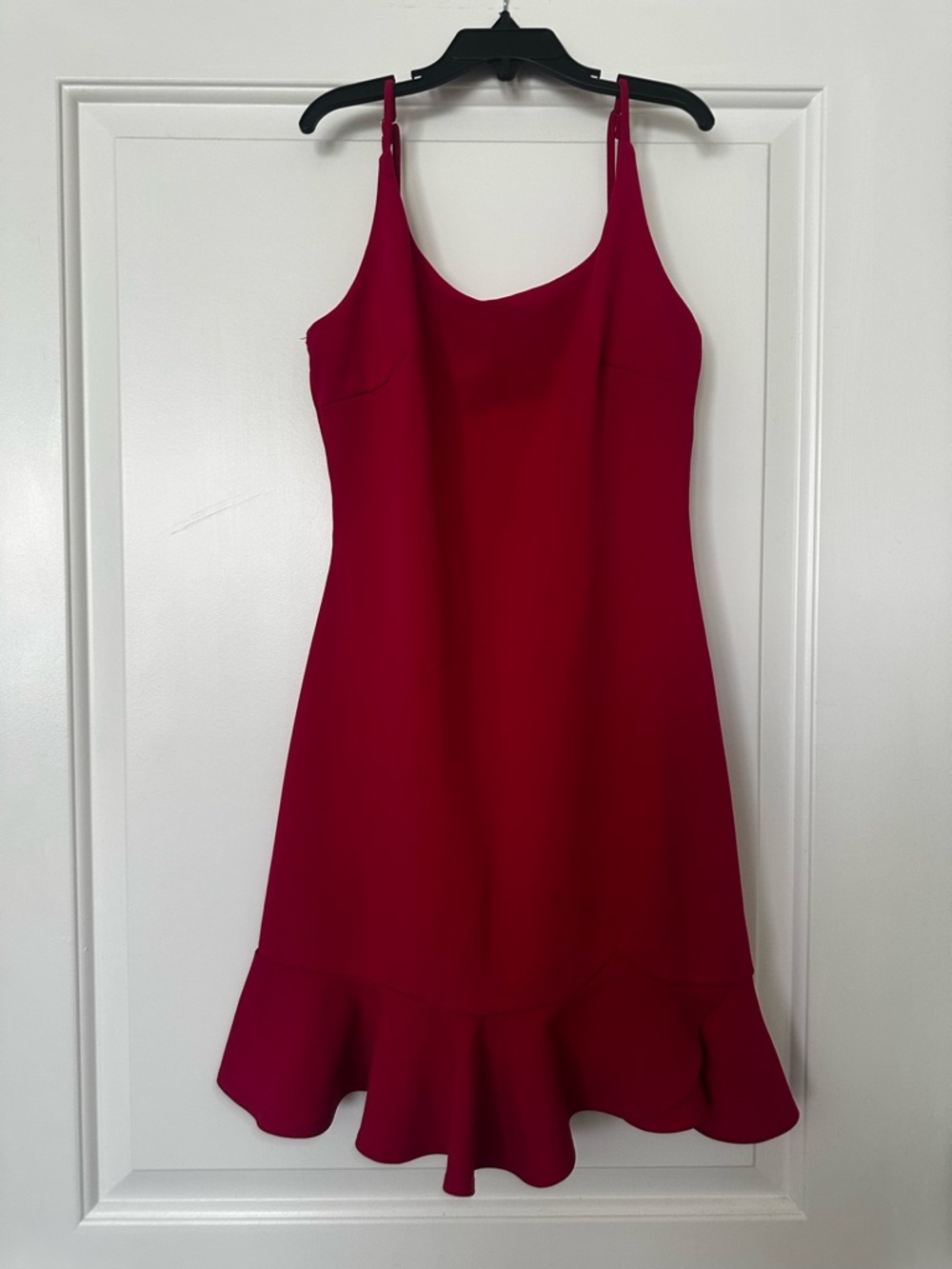 🌹Charlotte Russe Spaghetti Strap Ruffle Hem Mini Dress